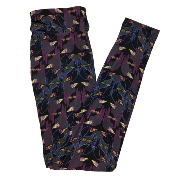 Raven Flight Nocturne Leggings | LuLaRoe | OS - Picture 2 of 2